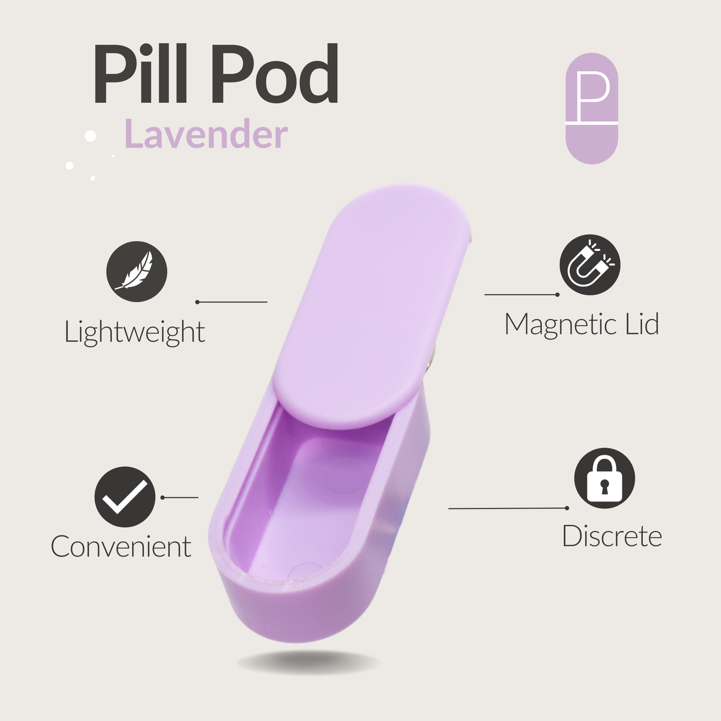 Pill Pod - Keychain Pill Holder