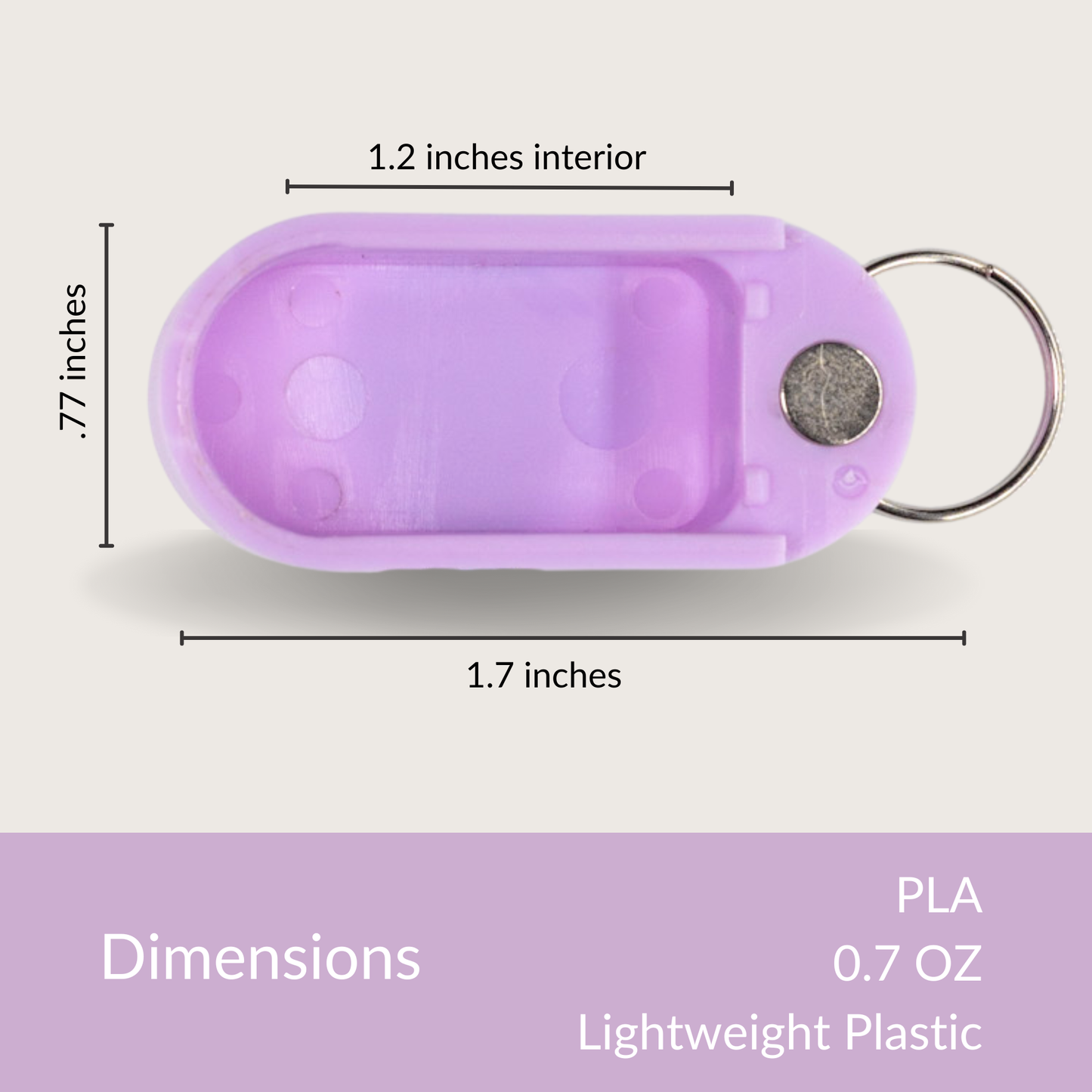 Pill Pod - Keychain Pill Holder