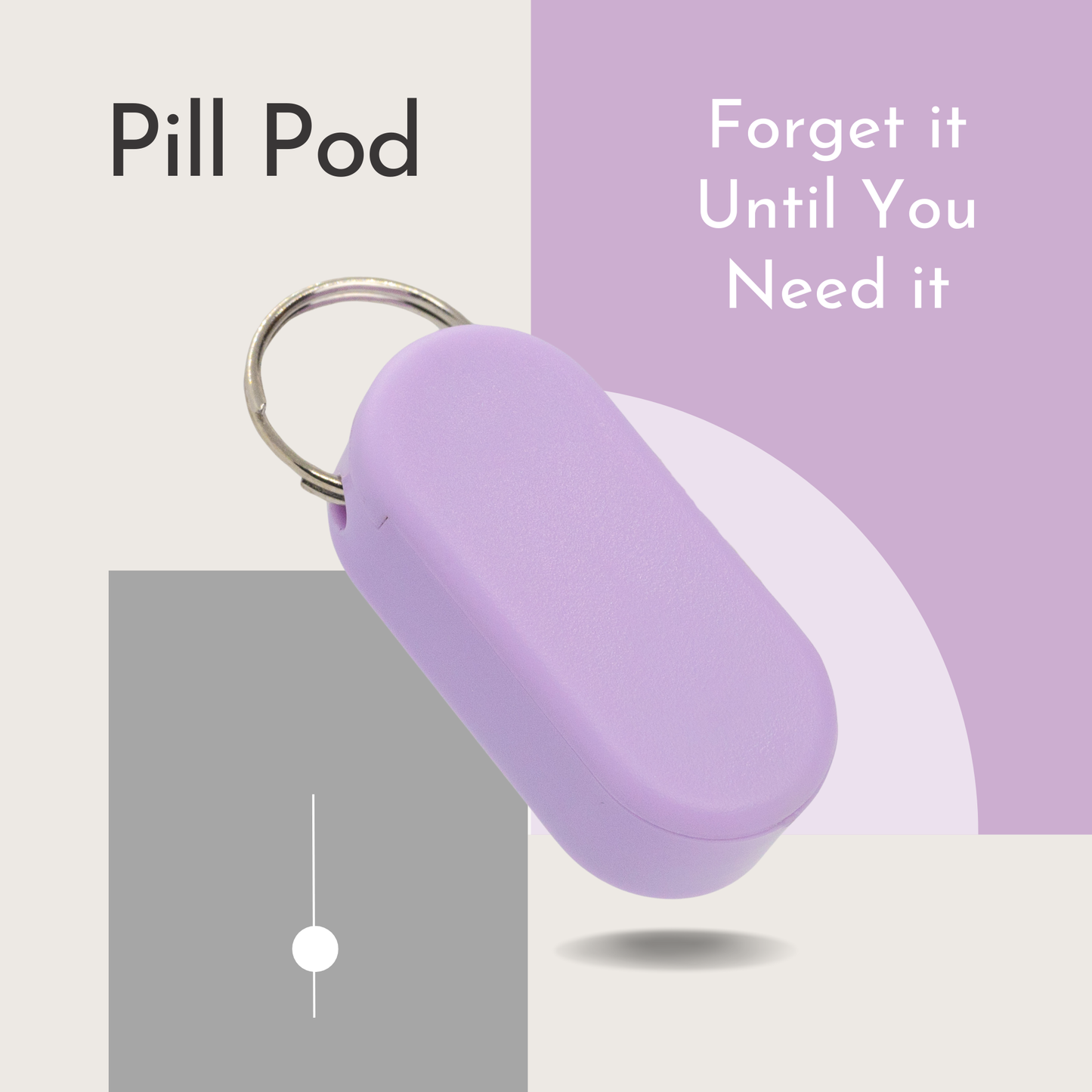 Pill Pod - Keychain Pill Holder