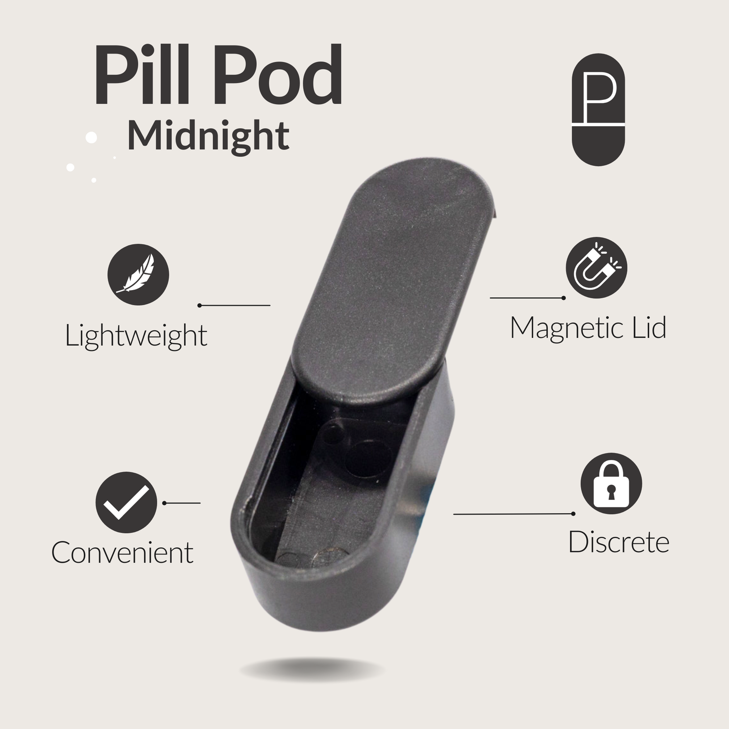Pill Pod - Keychain Pill Holder